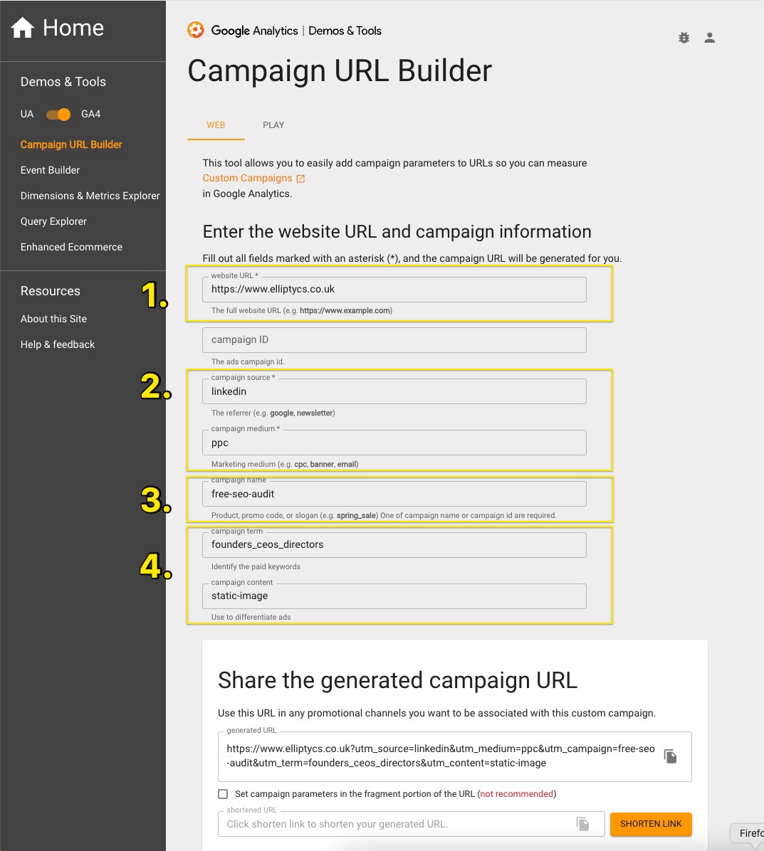 Step by Step Guide to Creating UTM Links